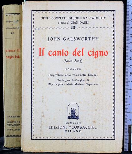 Il canto del cigno - John Galsworthy - copertina