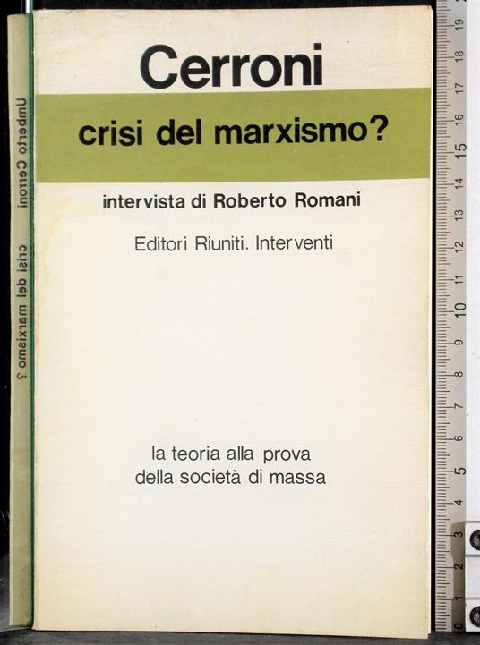 Crisi del marxismo? - Umberto Cerroni - copertina