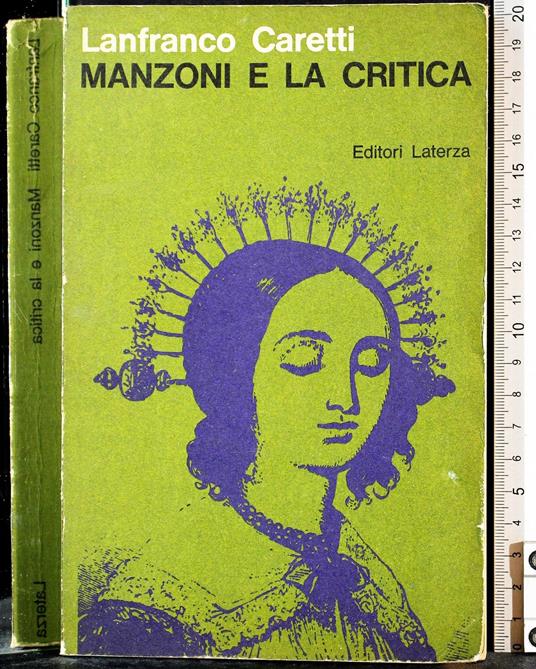 Manzoni e la critica - Lanfranco Caretti - copertina