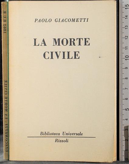 morte civile - Paolo Giacometti - copertina