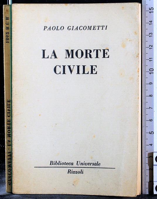 morte civile - Paolo Giacometti - copertina