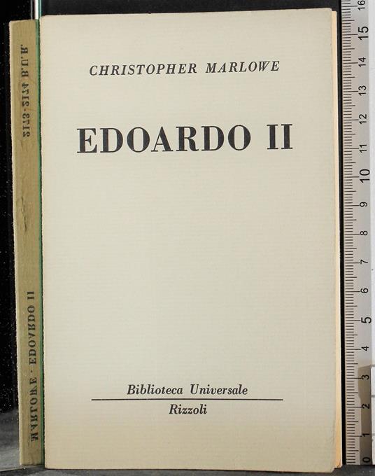 Edoardo II - Christopher Marlowe - copertina