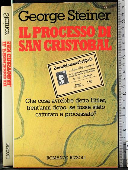 Il processo di San Cristobal - George Steiner - copertina