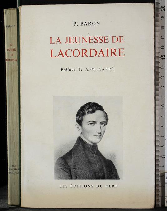 jeunesse de Lacordaire - Barone - copertina