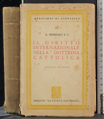 Diritto internazionale nella dottrina cattolica - copertina