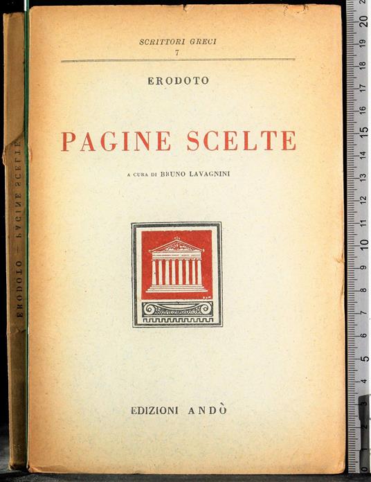 Pagine scelte - Erodoto - copertina