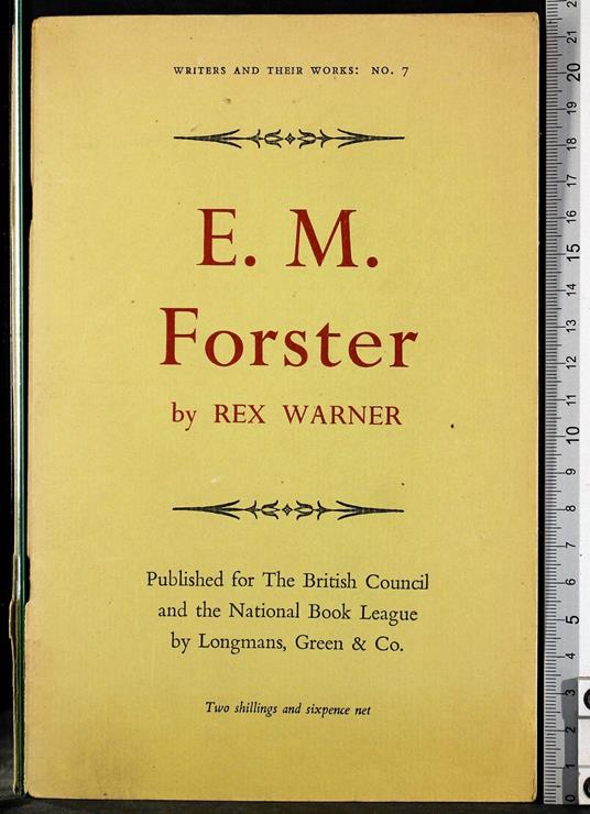 E M Forster - Rex Warner - copertina