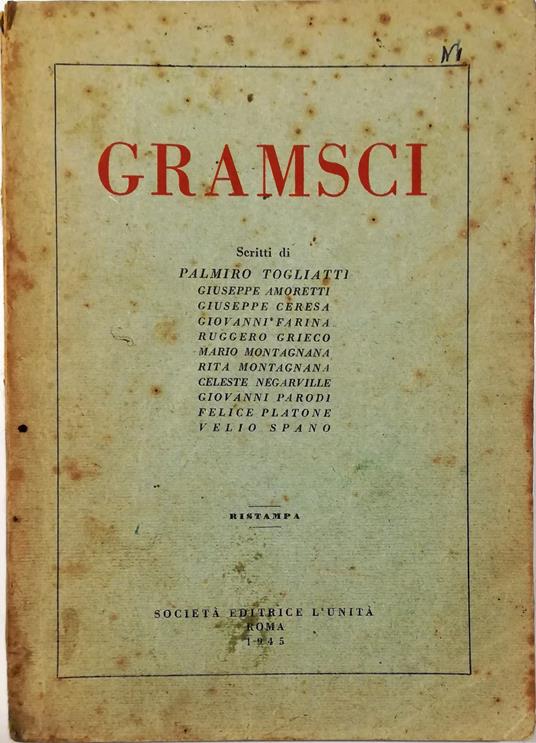 Gramsci - copertina