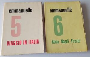 Emmanuelle  n. 5.  Viaggio in Italia + Emmanuelle vol.6 . Roma - Napoli - Firenze - Emmanuelle Arsan - copertina