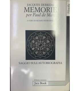 Memorie per Paul de Man - Jacques Derrida - copertina
