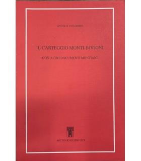 Il carteggio Monti-Bodoni - Angelo Colombo - copertina