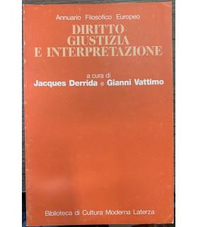 Diritto giustizia e interpretazione - copertina