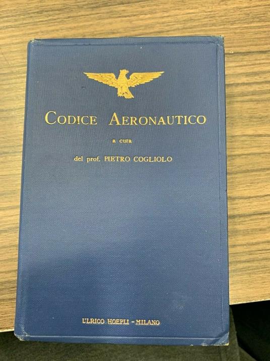 Codice aeronautico - Pietro Cogliolo - copertina