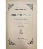 Saggi critici di letteratura italiana