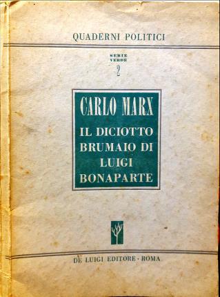 Il diciotto brumaio di Luigi Bonaparte - Carlo Mari - copertina