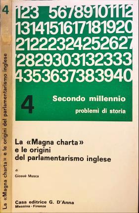 "Magna charta" e le origini del parlamentarismo inglese - Giosuè Musca - copertina