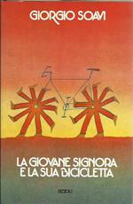 giovane signora e la sua bicicletta