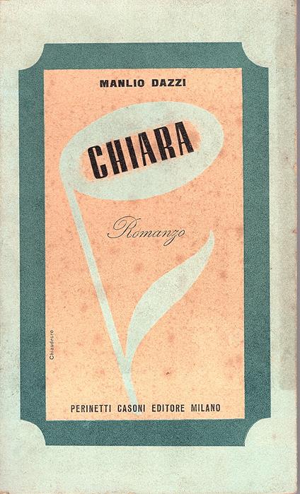 Chiara - Manlio Dazzi - copertina