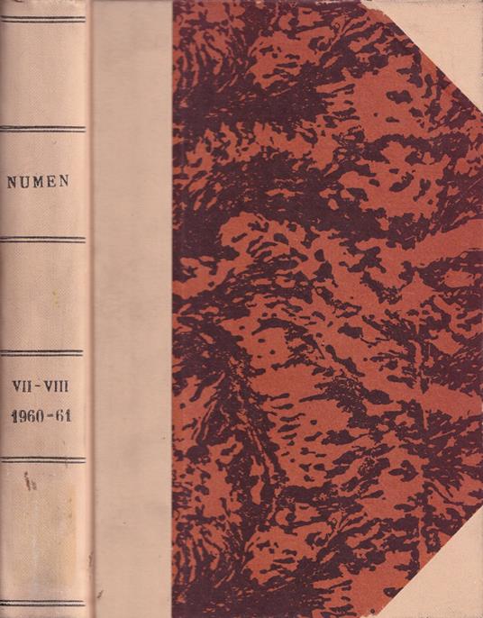 Numen, volume VII-VIII, 1960-61 - copertina