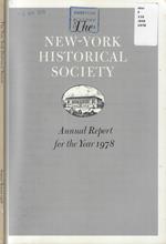 Annual Report of The New-York Historical Society for the year 1978