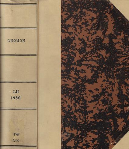 Gnomon Anno 1980 - copertina