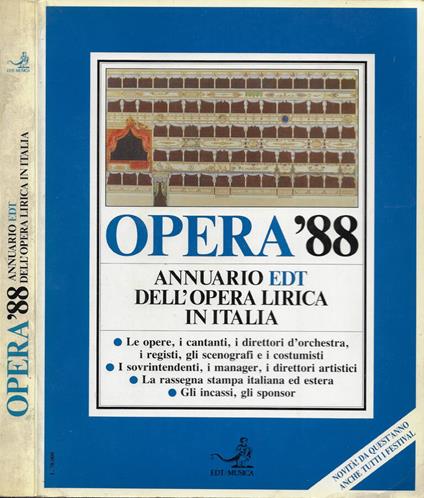 Opera '88 - Annuario EDT dell'Opera Lirica in Italia - copertina