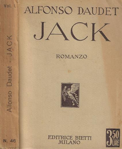 Jack Vol. I - Alphonse Daudet - copertina