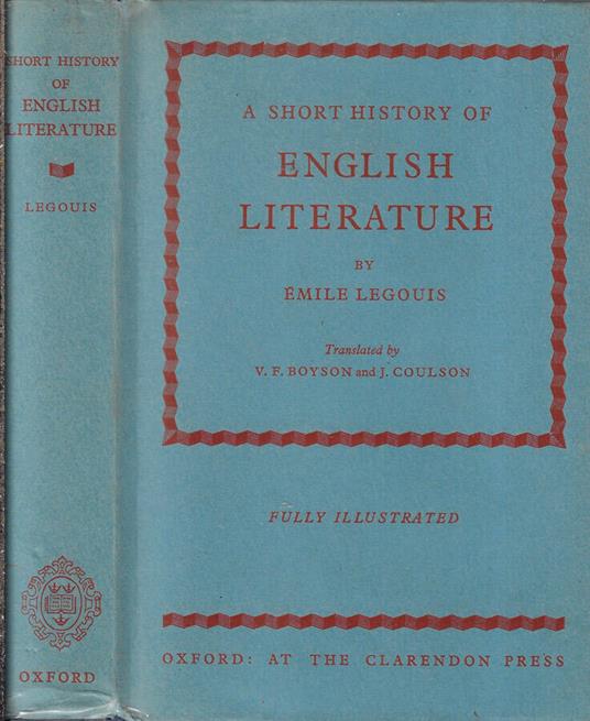 A short history of english literature - Émile Legouis - copertina