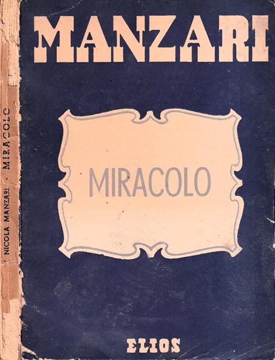 Miracolo - Nicola Manzari - copertina