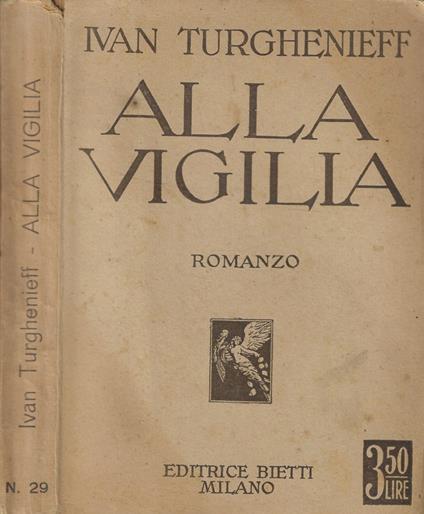 Alla vigilia - Ivan Turgenev - copertina