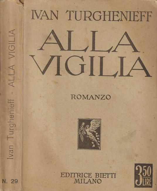 Alla vigilia - Ivan Turgenev - copertina