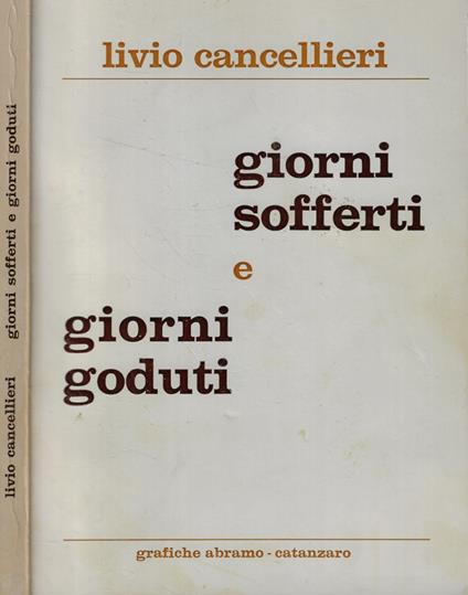 Giorni sofferti e giorni goduti - copertina