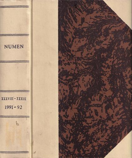 Numen, volume XXXVIII-XXXIX, 1991-92 - copertina