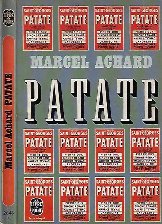 Patate - Marcel Achard - copertina