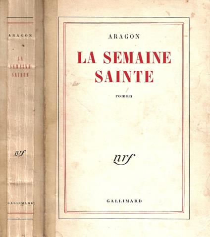 La semaine sante - Aragon - copertina