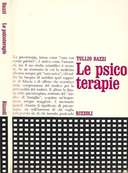 Le psicoterapie - Tullio Bazzi - copertina