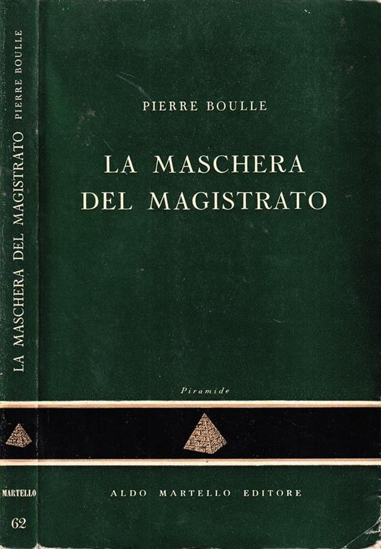 La maschera del magistrato - Pierre Boulle - copertina