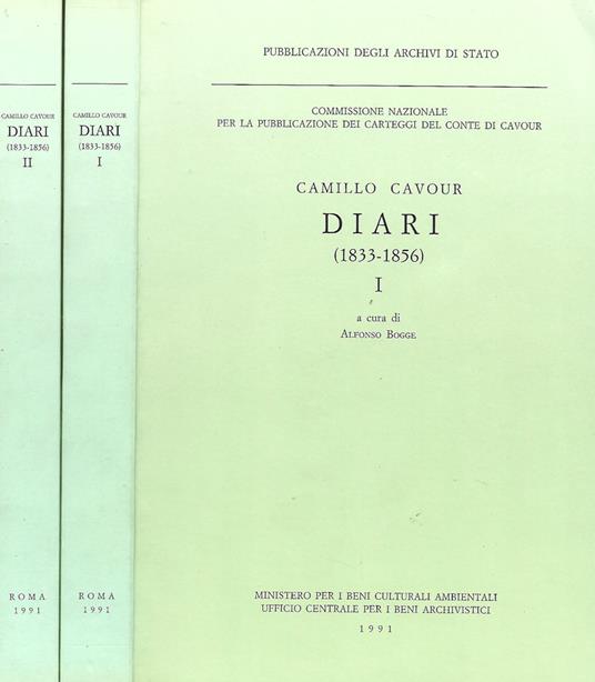 Diari (1833 - 1856) - Camillo Cavour - Libro Usato - Arti Grafiche - | IBS
