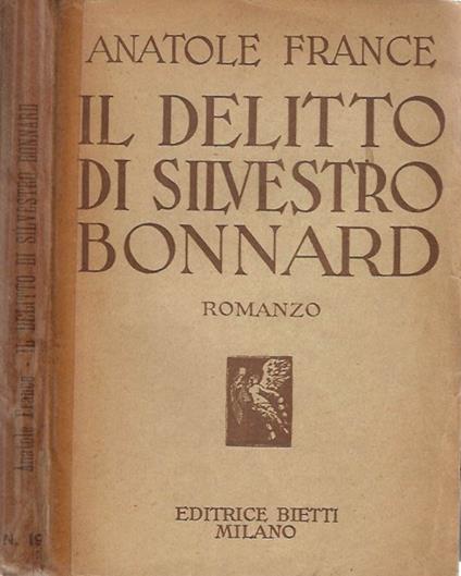 il delitto di Silvestro Bonnard - Anatole France - copertina