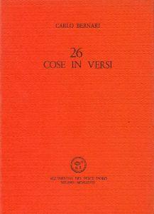 26 cose in versi - Carlo Bernari - copertina