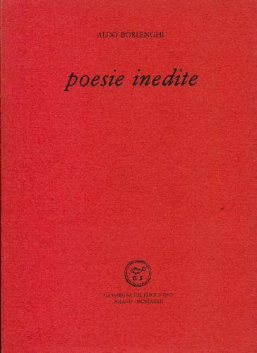 Poesie inedite - Aldo Borlenghi - copertina