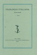 Filologia italiana. 2004 - N. 1