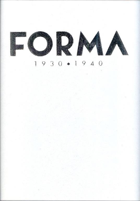 Forma 1930-1940 - copertina