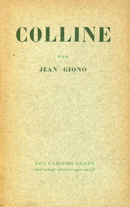 Colline - Jean Giono - copertina