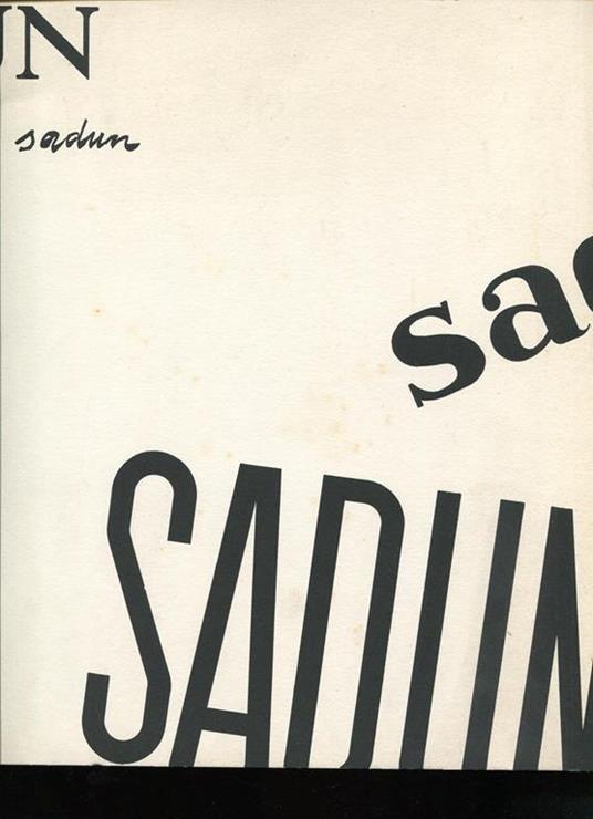 Sadun - Piero Sadun - copertina