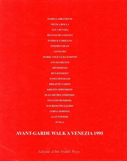 Avant-Garde Walk A Venezia - copertina