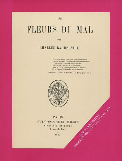Les Fleurs Du Mal - copertina