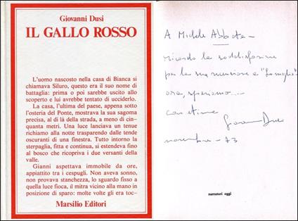 Il Gallo Rosso - Giovanni Dusi - copertina