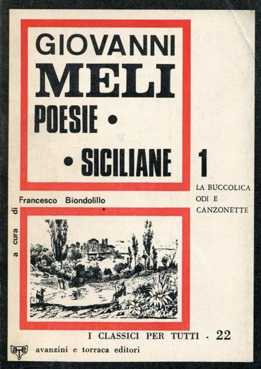 Poesie Siciliane - Giovanni Meli - copertina