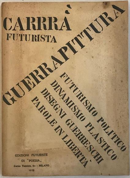 Guerrapittura - Carlo Carrà - copertina